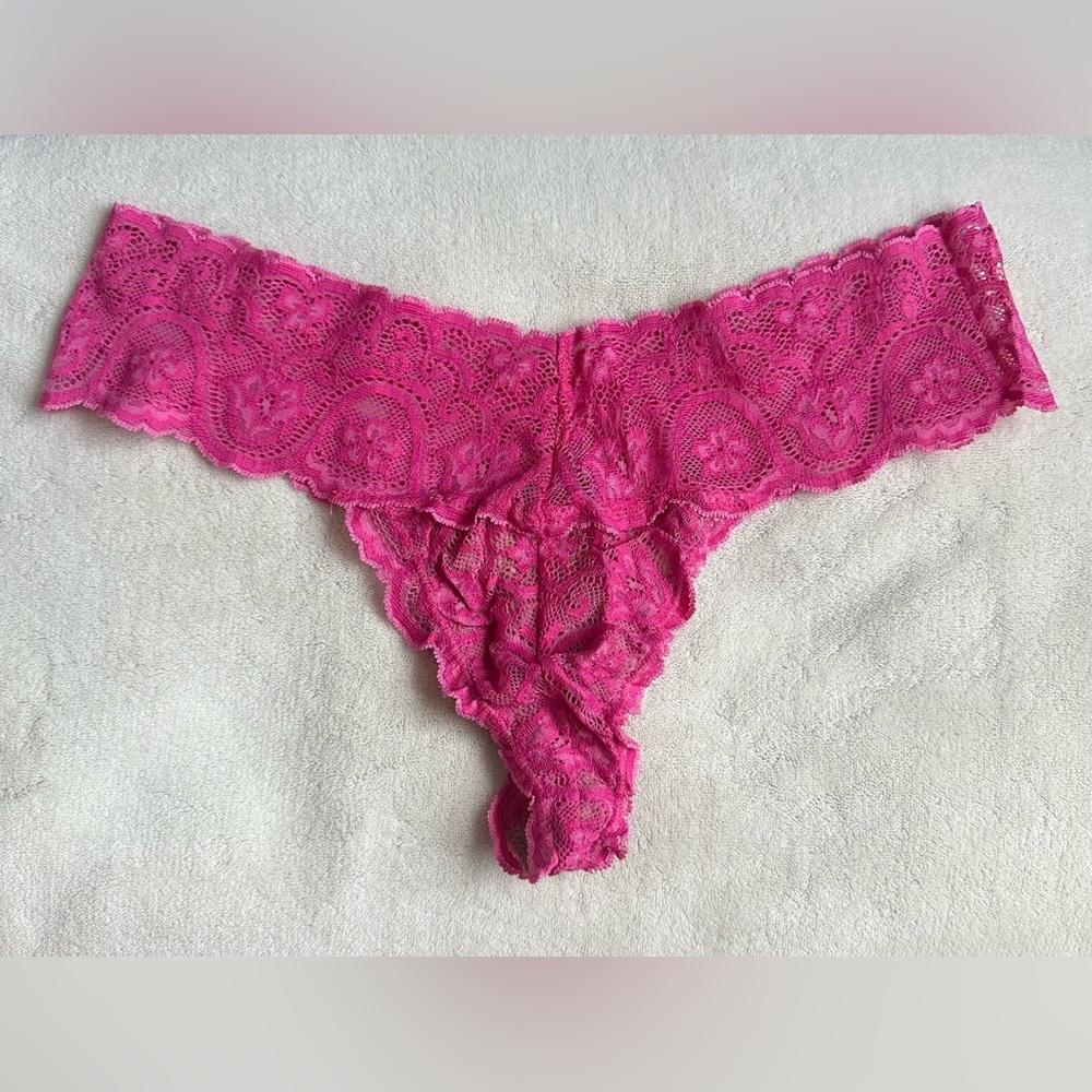 Commando flutter thong pink 2 tone